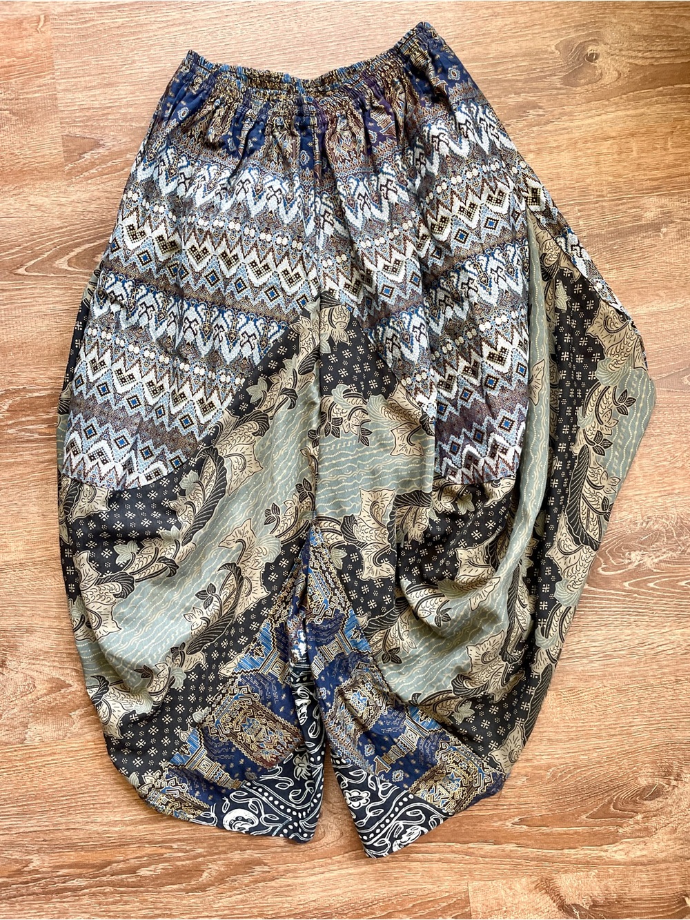 Jaded Gypsy Stepping Out Bohemian Print Cotton Harem Pants